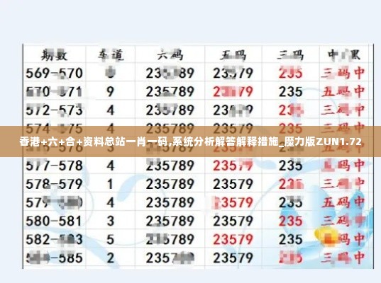 香港+六+合+资料总站一肖一码,系统分析解答解释措施_魔力版ZUN1.72