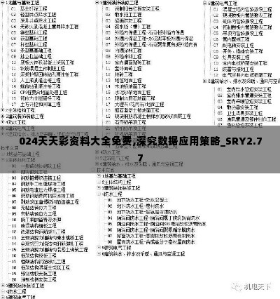 024天天彩资料大全免费,深究数据应用策略_SRY2.77