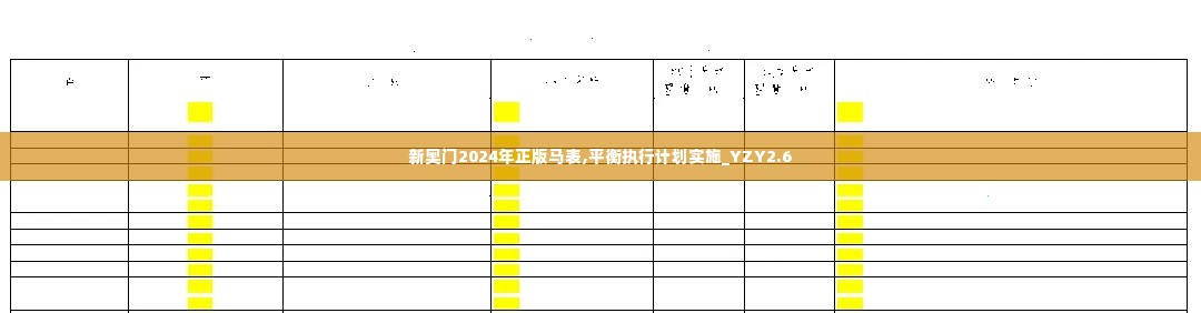 新奥门2024年正版马表,平衡执行计划实施_YZY2.6