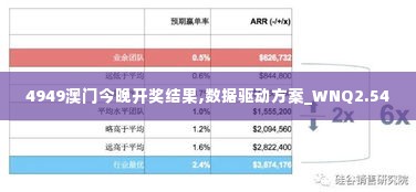 4949澳门今晚开奖结果,数据驱动方案_WNQ2.54