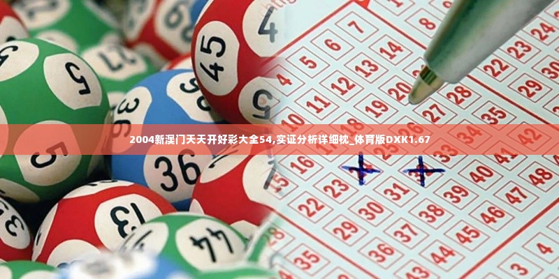 2004新澳门天天开好彩大全54,实证分析详细枕_体育版DXK1.67