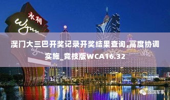 澳门大三巴开奖记录开奖结果查询,高度协调实施_竞技版WCA16.32