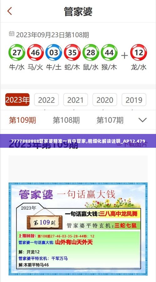7777888888管家婆精准一肖中管家,精细化解读说明_AP12.479