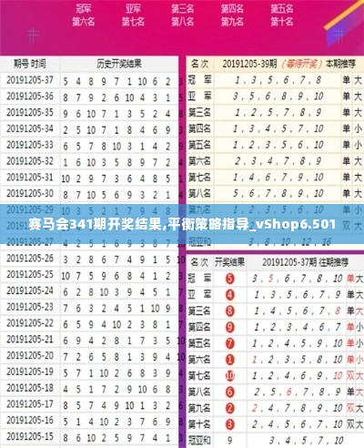 赛马会341期开奖结果,平衡策略指导_vShop6.501