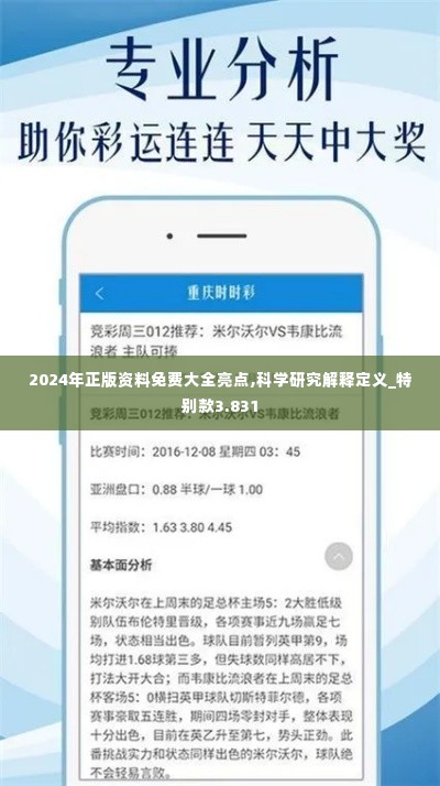 2024年正版资料免费大全亮点,科学研究解释定义_特别款3.831