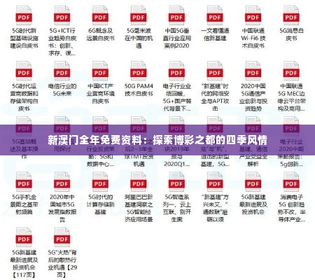 新澳门全年免费资料：探索博彩之都的四季风情