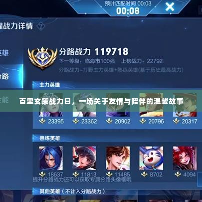 百里玄策战力日，友情与陪伴的温馨篇章