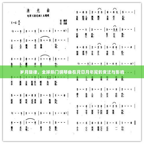 岁月旋律，全球热门钢琴曲变迁与影响，月日月年间的音乐史诗