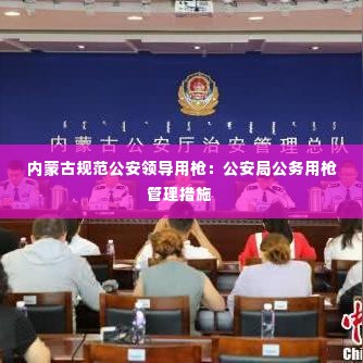 内蒙古规范公安领导用枪：公安局公务用枪管理措施 