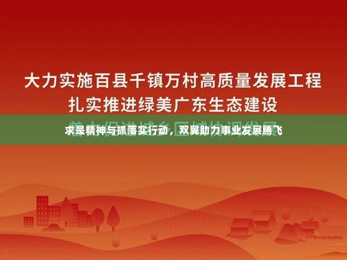 求是精神与抓落实行动，双翼助力事业发展腾飞