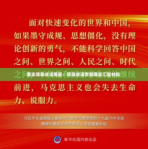 落实领导讲话简报：领导讲话贯彻落实汇报材料 