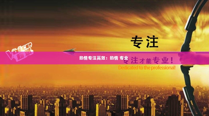 热情专注高效：热情 专业 