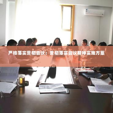 严格落实贯彻会议：贯彻落实会议精神实施方案 