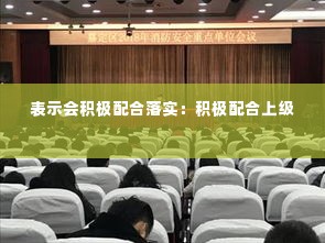 表示会积极配合落实：积极配合上级 