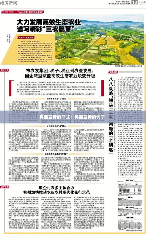 典型宣传的形式：典型宣传的例子 