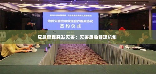 应急管理突发灾害：灾害应急管理机制 