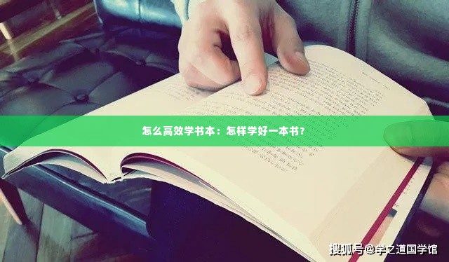 怎么高效学书本：怎样学好一本书? 