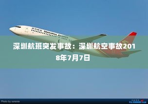 深圳航班突发事故：深圳航空事故2018年7月7日 