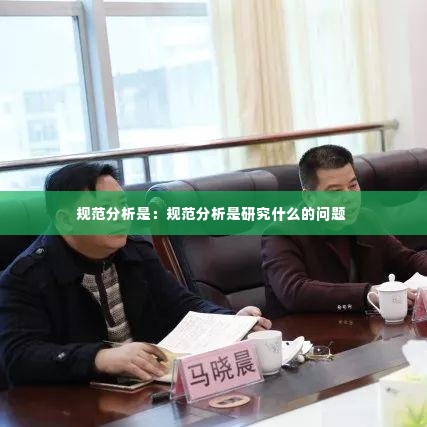 规范分析是：规范分析是研究什么的问题 