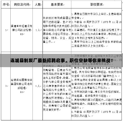 连城县制炭厂最新招聘启事，职位空缺等你来挑战！
