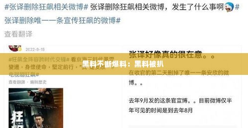 黑料不断爆料：黑料被扒 