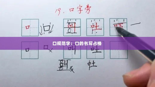 口规范字：口的书写占格 