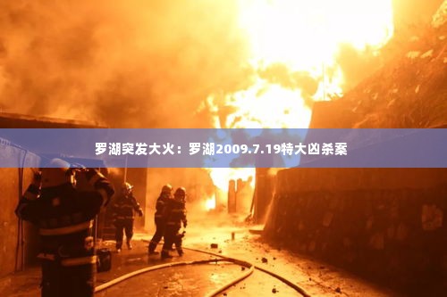 罗湖突发大火：罗湖2009.7.19特大凶杀案 