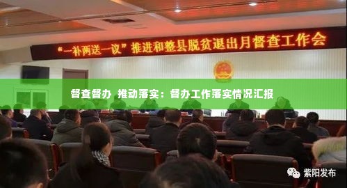 督查督办  推动落实：督办工作落实情况汇报 