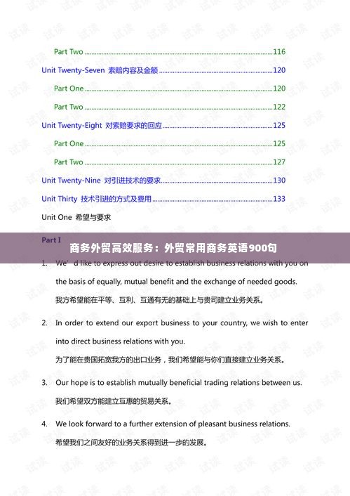 商务外贸高效服务：外贸常用商务英语900句 