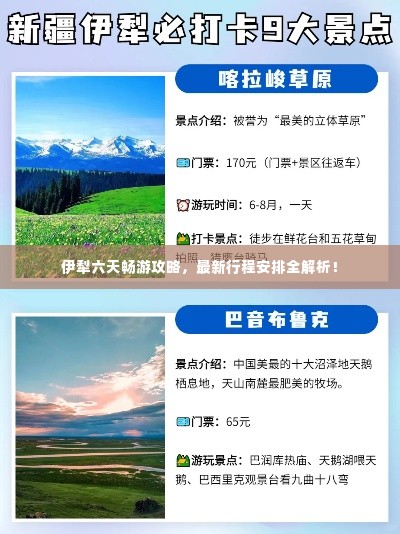 伊犁六天畅游攻略，最新行程安排全解析！
