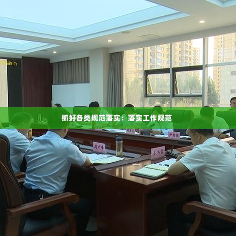 抓好各类规范落实：落实工作规范 