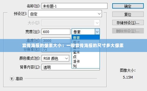 宣传海报的像素大小：一般宣传海报的尺寸多大像素 
