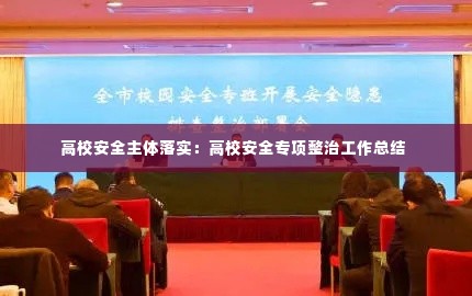 高校安全主体落实：高校安全专项整治工作总结 
