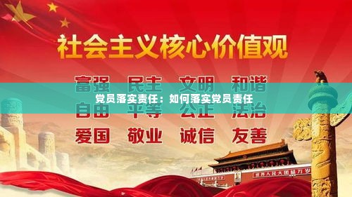 党员落实责任：如何落实党员责任 