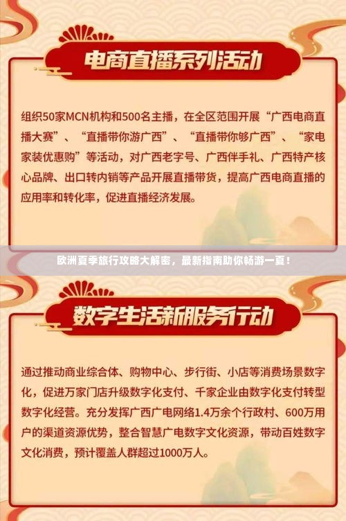 欧洲夏季旅行攻略大解密，最新指南助你畅游一夏！
