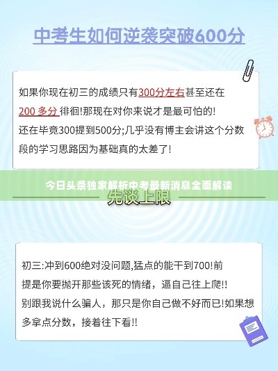 今日头条独家解析中考最新消息全面解读