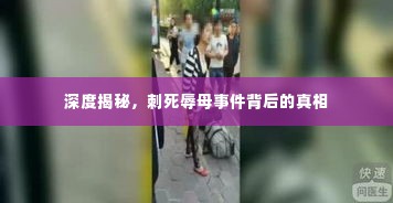 深度揭秘，刺死辱母事件背后的真相