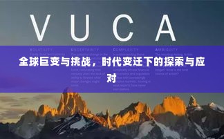 全球巨变与挑战，时代变迁下的探索与应对