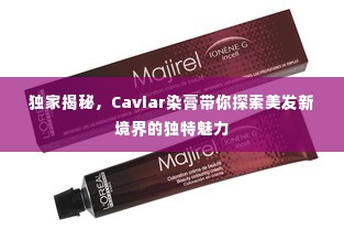 独家揭秘，Caviar染膏带你探索美发新境界的独特魅力