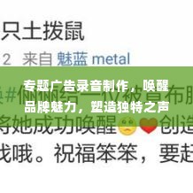 专题广告录音制作，唤醒品牌魅力，塑造独特之声