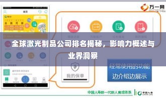 全球激光制品公司排名揭秘，影响力概述与业界洞察