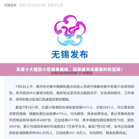 无锡十大精致小区榜单揭晓，探寻城市优雅居所的奥秘！