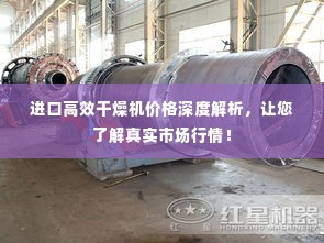 进口高效干燥机价格深度解析，让您了解真实市场行情！