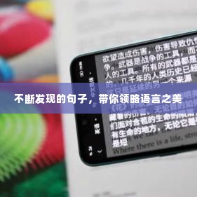 不断发现的句子，带你领略语言之美