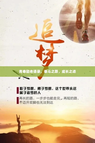 青春励志语录，奋斗之路，成长之迹