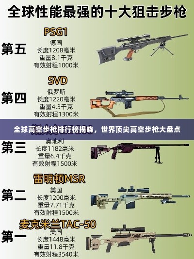 全球高空步枪排行榜揭晓，世界顶尖高空步枪大盘点