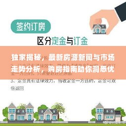 独家揭秘，最新房源新闻与市场走势分析，购房指南助你洞悉优势房源！