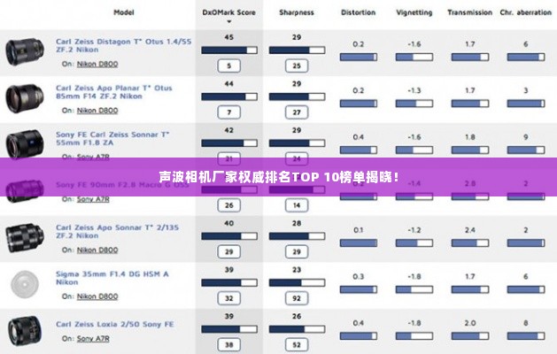 声波相机厂家权威排名TOP 10榜单揭晓！