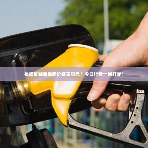福建省柴油最新价格表曝光！今日行情一网打尽！